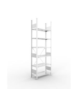 Büro-Steckregal Grundregal 2200×750×300 mm, 54 Ordner – META