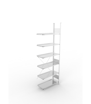 Büroregal Anbauregal 2200×750×300 mm, 54 Ordner – META