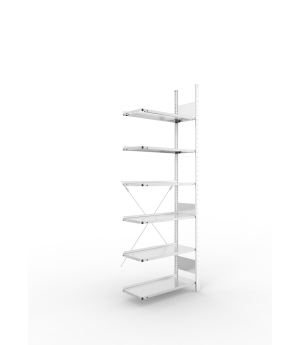 Büro-Steckregal Anbauregal 2200×750×300 mm, 54 Ordner – META