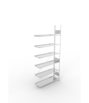 Büroregal Anbauregal 2200×1000×300 mm, 72 Ordner – META