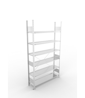 Büro-Steckregal Grundregal 2200×1250×300 mm, 90 Ordner – META