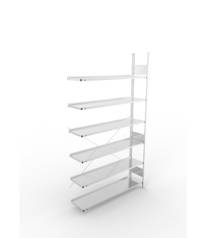 Büroregal Anbauregal 2200×1250×300 mm, 90 Ordner – META