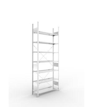 Büro-Steckregal Grundregal 2500×1000×300 mm, 84 Ordner – MET