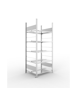 Büro-Steckregal Grundregal 1850×750×600 mm, 90 Ordner – META
