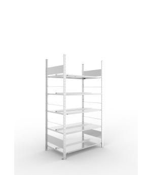 Büro-Steckregal Grundregal 1850×1000×600 mm, 120 Ordner – ME