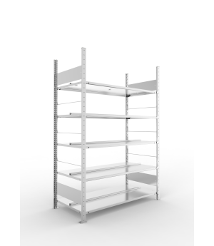 Büro-Steckregal Grundregal 1850×1250×600 mm, 150 Ordner – ME
