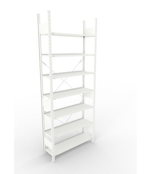 Büroregal Grundregal 2500×1000×300 mm, 84 Ordner – META