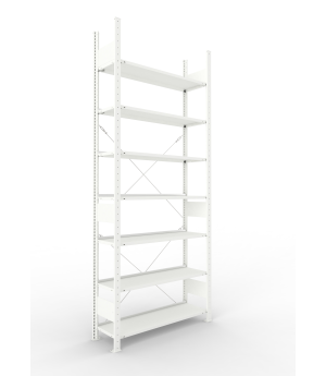 Büro-Steckregal Grundregal 2500×1000×300 mm, 84 Ordner – MET