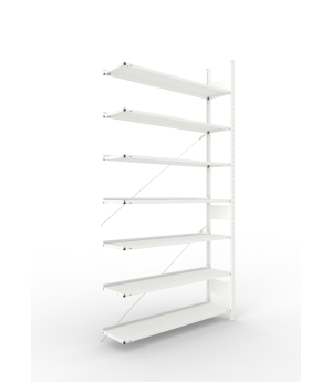 Büro-Steckregal Anbauregal 2500×1250×300 mm, 105 Ordner – ME
