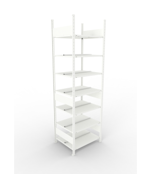 Büroregal Grundregal 2500×750×600 mm, 126 Ordner – META