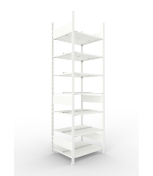 Büro-Steckregal Grundregal 2500×750×600 mm, 126 Ordner – MET
