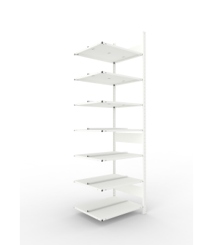 Büro-Steckregal Anbauregal 2500×750×600 mm, 126 Ordner – MET