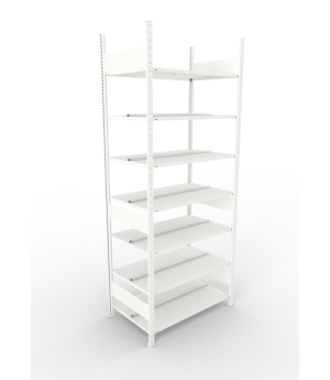 Büroregal Grundregal 2500×1000×600 mm, 168 Ordner – META
