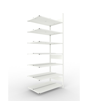 Büro-Steckregal Anbauregal 2500×1000×600 mm, 168 Ordner – ME