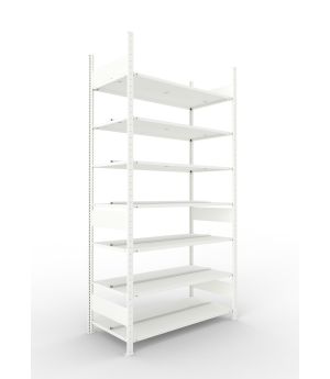Büro-Steckregal Grundregal 2500×1250×600 mm, 210 Ordner – ME