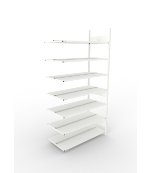 Büroregal Anbauregal 2500×1250×600 mm, 210 Ordner – META