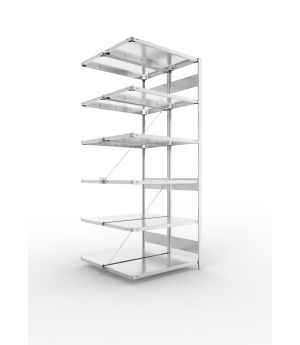 Fachbodenregal Anbauregal 2500×1000×500 mm, 150 kg Fachlast 