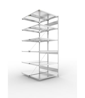 Fachbodenregal Anbauregal 2500×1000×600 mm, 150 kg Fachlast 