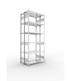 Fachbodenregal Grundregal 2500×1000×300 mm, 150 kg Fachlast 