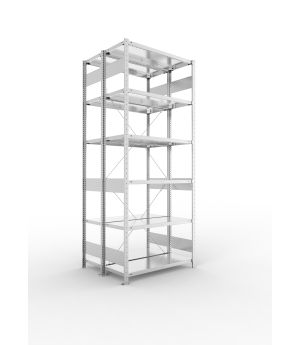 Fachbodenregal Grundregal 2500×1000×400 mm, 150 kg Fachlast 