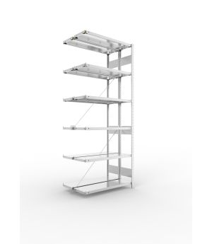 Fachbodenregal Anbauregal 2500×1000×300 mm, 150 kg Fachlast 