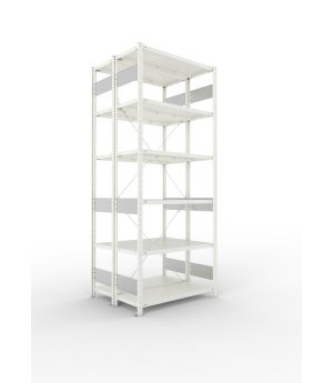Fachbodenregal Grundregal 2500×1000×400 mm, 150 kg Fachlast 