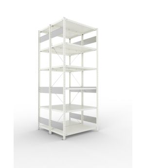 Fachbodenregal Grundregal 2500×1000×500 mm, 150 kg Fachlast 