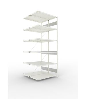 Fachbodenregal Anbauregal 2500×1000×500 mm, 150 kg Fachlast 