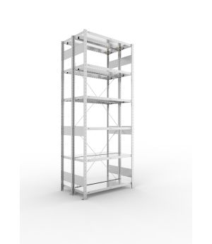 Fachbodenregal Grundregal 2500×1000×300 mm, 230 kg Fachlast 