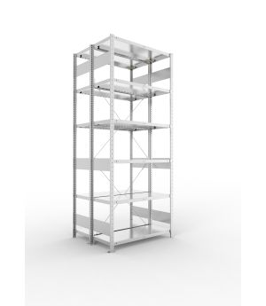 Fachbodenregal Grundregal 2500×1000×400 mm, 230 kg Fachlast 