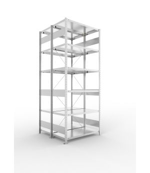 Fachbodenregal Grundregal 2500×1000×500 mm, 230 kg Fachlast 