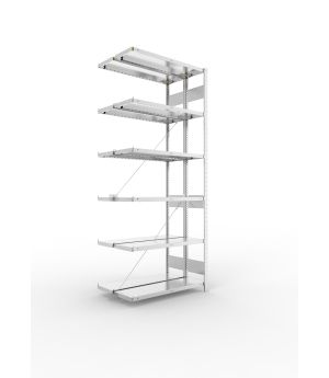 Fachbodenregal Anbauregal 2500×1000×300 mm, 230 kg Fachlast 