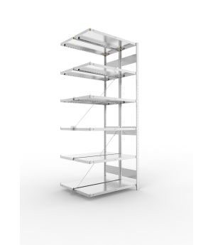 Fachbodenregal Anbauregal 2500×1000×400 mm, 230 kg Fachlast 