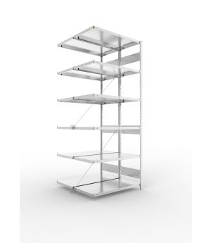 Fachbodenregal Anbauregal 2500×1000×500 mm, 230 kg Fachlast 