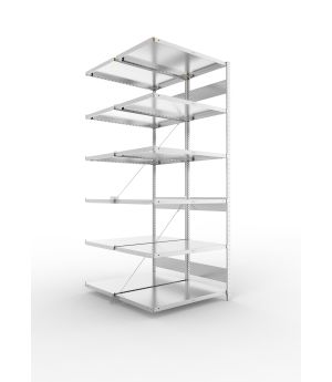 Fachbodenregal Anbauregal 2500×1000×600 mm, 230 kg Fachlast 