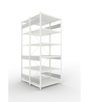 Fachbodenregal Grundregal 2500×1000×500 mm, 230 kg Fachlast 