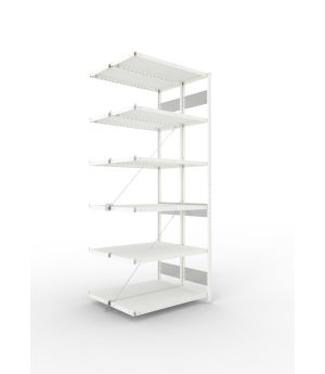 Fachbodenregal Anbauregal 2500×1000×300 mm, 230 kg Fachlast 