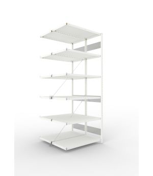 Fachbodenregal Anbauregal 2500×1000×400 mm, 230 kg Fachlast 