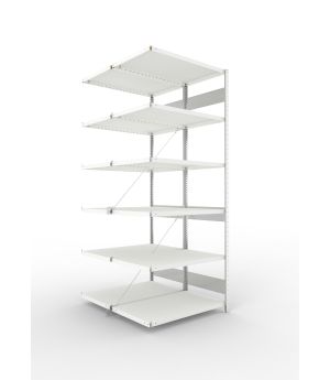 Fachbodenregal Anbauregal 2500×1000×600 mm, 230 kg Fachlast 