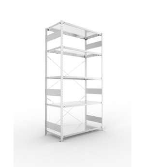 Fachbodenregal Grundregal 2500×1300×600 mm, 230 kg Fachlast 