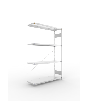Fachbodenregal Anbauregal 2000×1300×400 mm, 230 kg Fachlast 