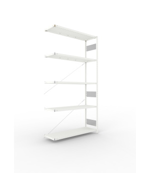 Fachbodenregal Anbauregal 2500×1300×400 mm, 230 kg Fachlast 