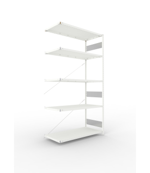 Fachbodenregal Anbauregal 2500×1300×600 mm, 230 kg Fachlast 