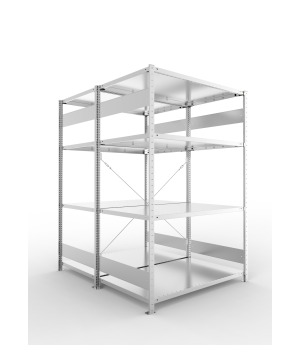 Fachbodenregal Grundregal 2000×1300×800 mm, 230 kg Fachlast 