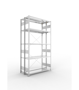 Fachbodenregal Grundregal 2500×1300×300 mm, 230 kg Fachlast 