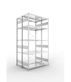 Fachbodenregal Grundregal 2500×1300×500 mm, 230 kg Fachlast 