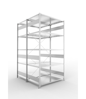 Fachbodenregal Grundregal 2500×1300×800 mm, 230 kg Fachlast 