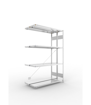Fachbodenregal Anbauregal 2000×1300×300 mm, 230 kg Fachlast 