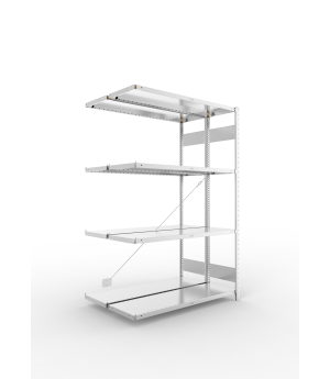 Fachbodenregal Anbauregal 2000×1300×400 mm, 230 kg Fachlast 