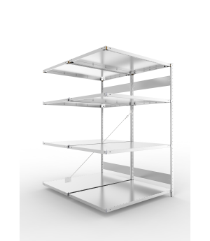 Fachbodenregal Anbauregal 2000×1300×800 mm, 230 kg Fachlast 